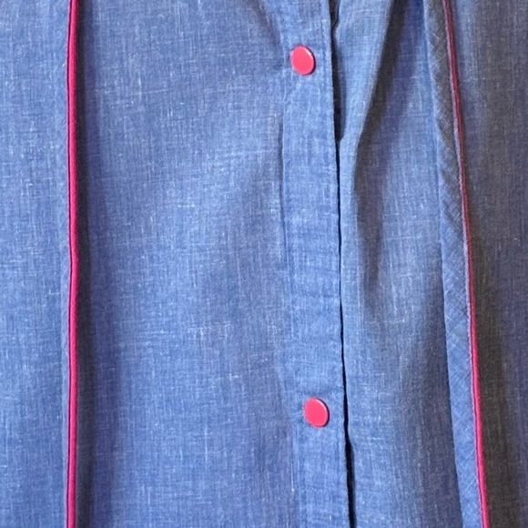 Vandemere Vintage House Dress with Appliqué and Embroidered Flowers - Picture 5 of 9